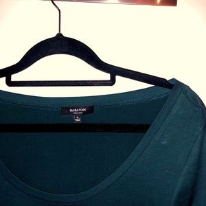 Scoop neck tshirt with Silk